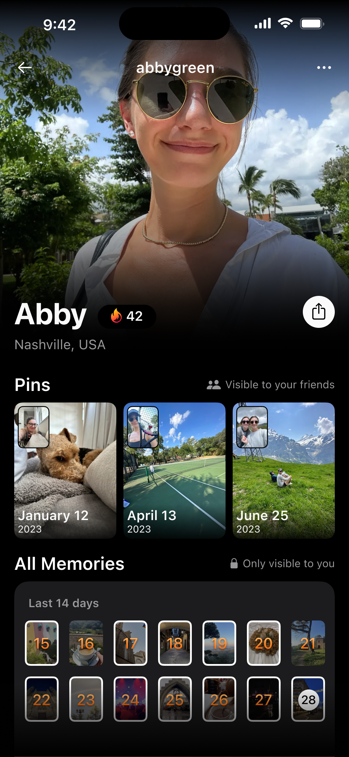 Streaks 火焰圖標與日曆記錄