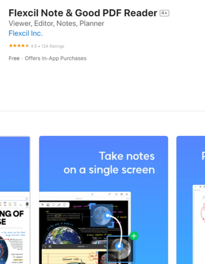 Flexcil 手勢截圖操作