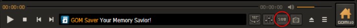 gomplayer 字幕助手介面