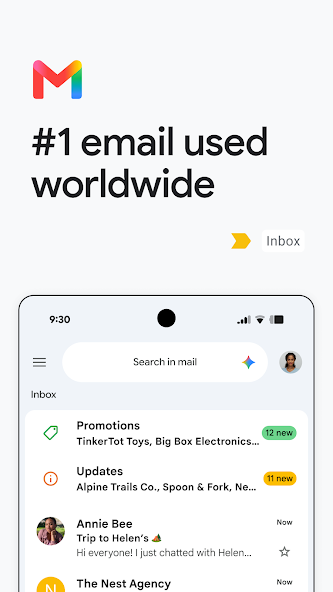 Gmail 收件箱佈局