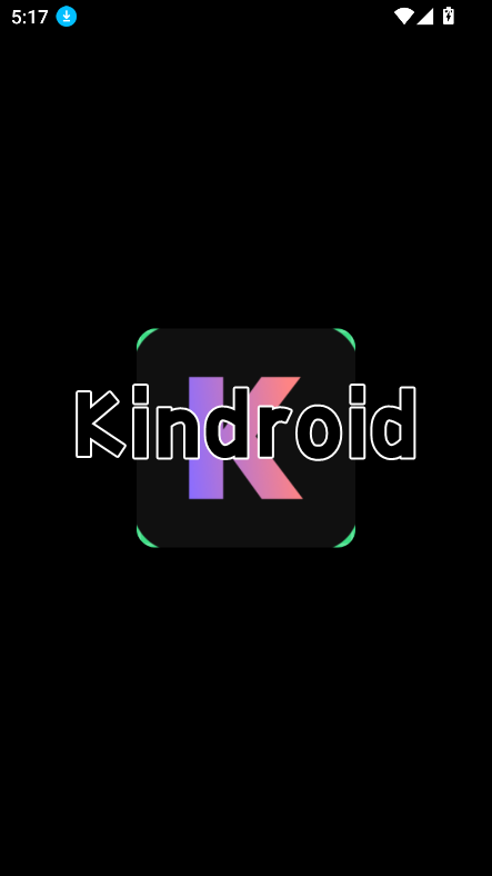 Kindroid 歡迎畫面