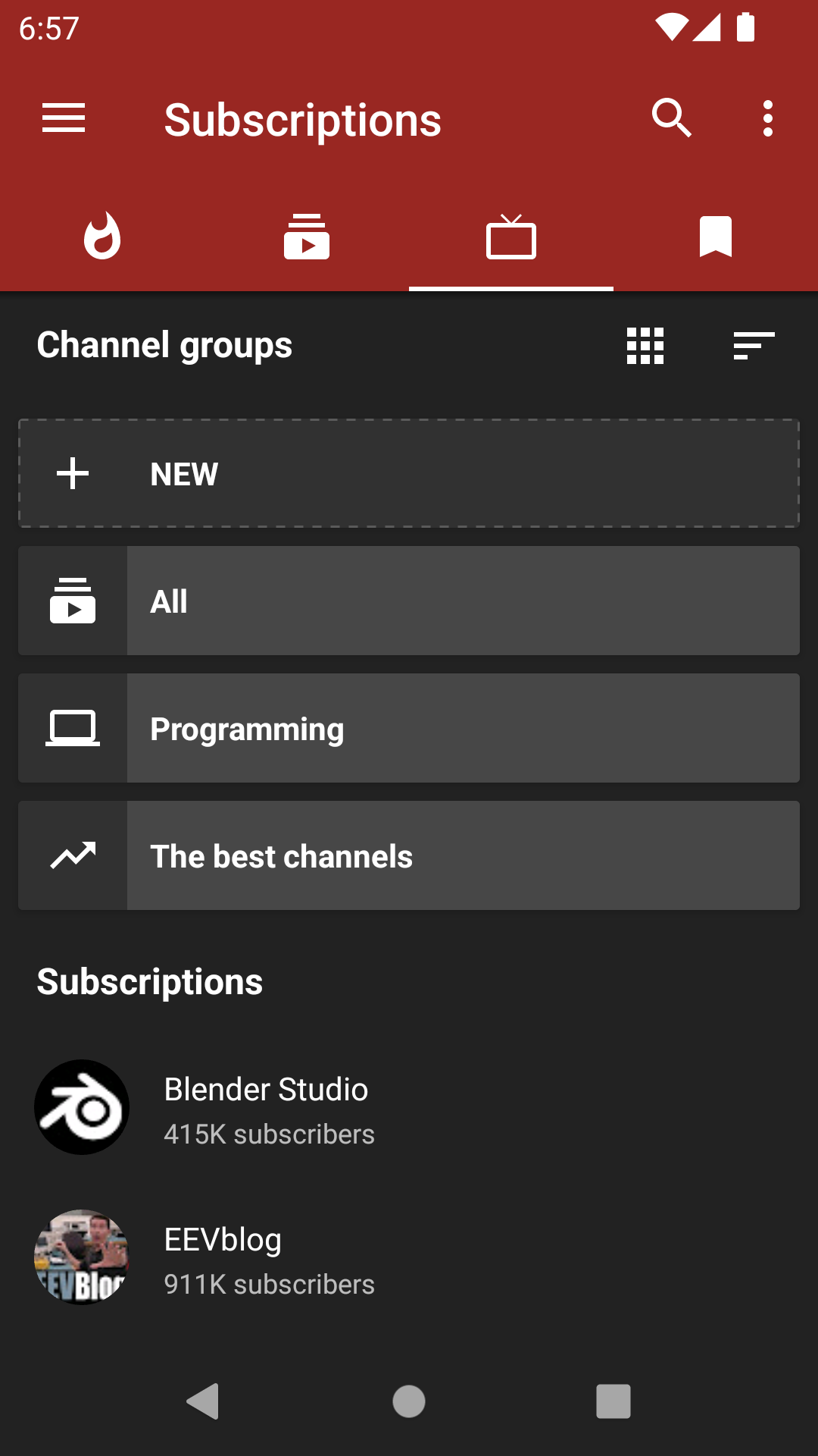 頻道訂閱與 Feed 頁面