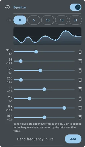 Symfonium 專家 EQ 模式